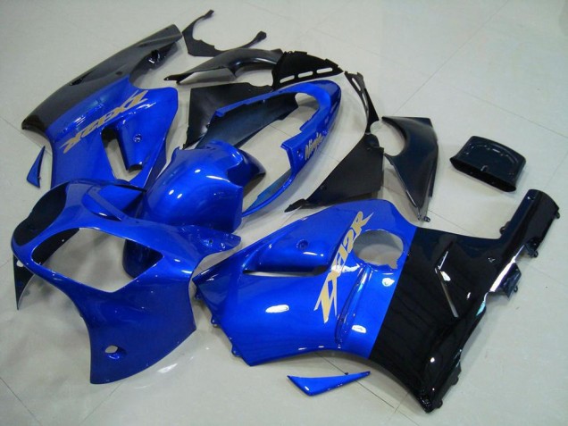 00-01 Blau Schwarz Kawasaki ZX12R Motorrad Verkleidung