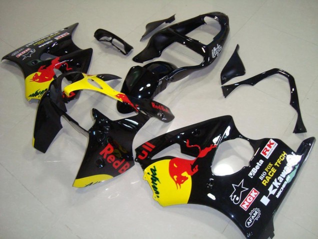 00-02 Rot Bull Kawasaki ZX6R Motorrad Verkleidung