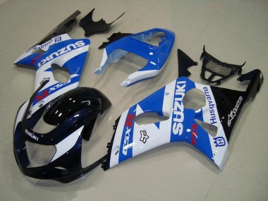 00-02 Schwarz Blau Weiß Suzuki GSXR 1000 Motorrad Verkleidung