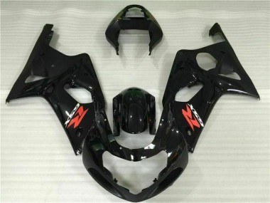 00-02 Schwarz Suzuki GSXR 1000 Motorrad Verkleidung