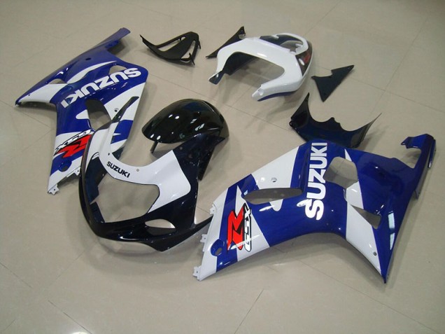 01-03 Blau Weiß Suzuki GSXR 750 Motorrad Verkleidung