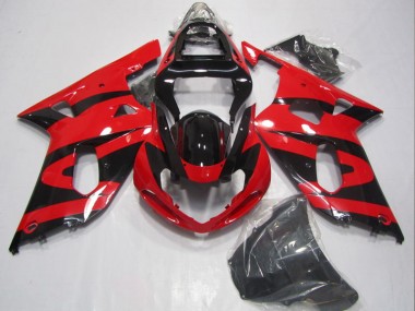 01-03 Schwarz Rot Suzuki GSXR 600 Motorrad Verkleidung