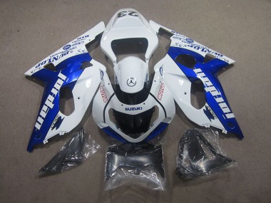 01-03 Weiß Blau Motul Suzuki GSXR 750 Motorrad Verkleidung