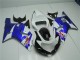 01-03 Weiß Blau Suzuki GSXR 600/750 Motorrad Verkleidung