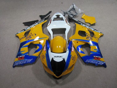 03-04 Gelb Blau Corona Extra Suzuki GSXR 1000 Motorrad Verkleidung