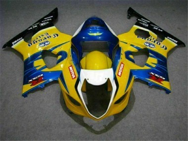 03-04 Gelb Blau Suzuki GSXR 1000 Motorrad Verkleidung