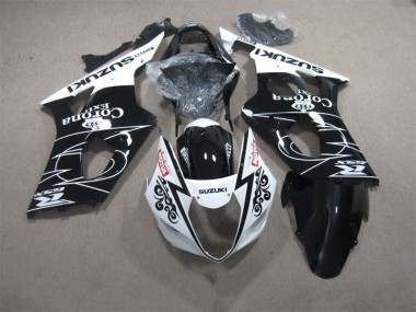 03-04 Schwarz Weiß Corona Extra Motul Suzuki GSXR 1000 Motorrad Verkleidung