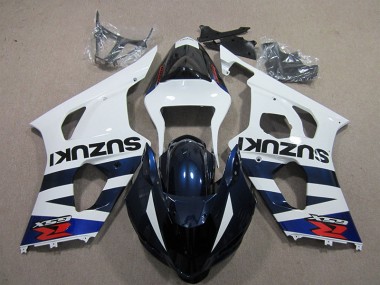 03-04 Weiß Blau Schwarz Aufkleber Suzuki GSXR 1000 Motorrad Verkleidung