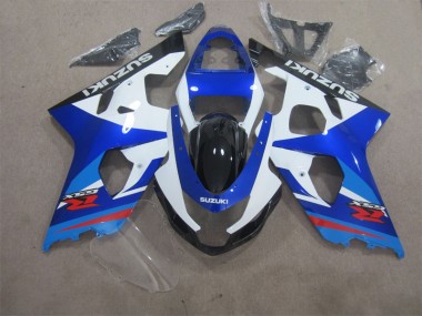 04-05 Blau Weiß Suzuki GSXR 600 Motorrad Verkleidungen