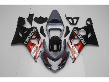 04-05 Schwarz Rot Suzuki GSXR 750 Motorrad Verkleidung