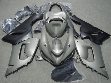 05-06 Grau Schwarz Kawasaki ZX6R Motorrad Verkleidung