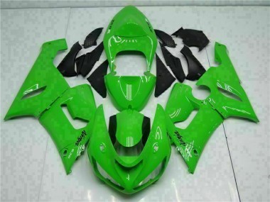 05-06 Grün Kawasaki ZX6R Motorrad Vollverkleidung & Plastik