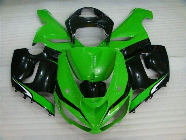 05-06 Grün Weiß Schwarz Kawasaki ZX6R Motorrad Verkleidung