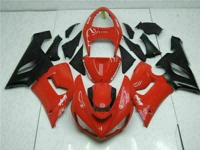 05-06 Rot Kawasaki ZX6R Motorrad Verkleidungen