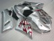 05-06 Silber Rot Flammen Kawasaki ZX6R Motorrad Verkleidung