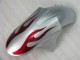 05-06 Silber Rot Flammen Kawasaki ZX6R Motorrad Verkleidung