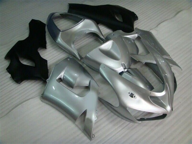 05-06 Silber Schwarz Kawasaki ZX6R Motorrad Verkleidung