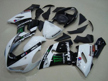 05-06 Weiß Monster Kawasaki ZX6R Motorrad Verkleidung