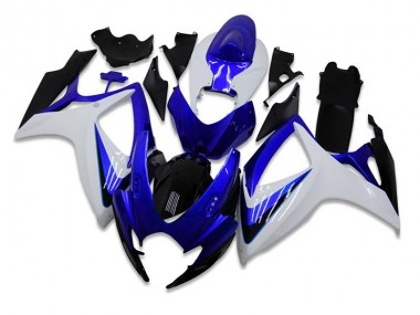 06-07 Blau Weiß Suzuki GSXR 600/750 Motorrad Verkleidung Komplett Sets