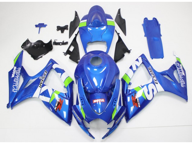 06-07 Blau Weiß Suzuki GSXR 600/750 Motorrad Verkleidungen