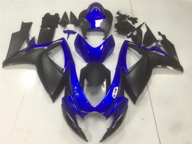 06-07 Schwarz Blau Suzuki GSXR 600/750 Motorrad Verkleidung