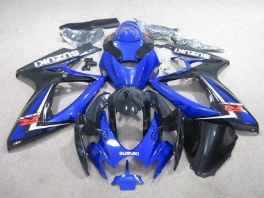 06-07 Schwarz Blau Suzuki GSXR 600 Motorrad Verkleidung