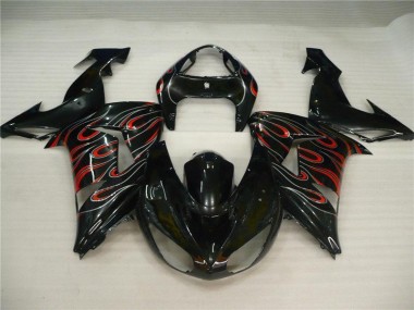 06-07 Schwarz Grau Rot Kawasaki ZX10R Motorrad Verkleidung