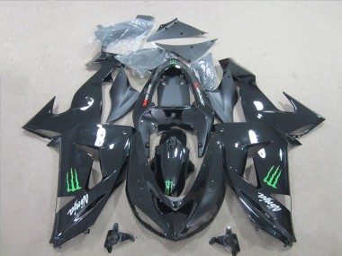 06-07 Schwarz Grün Monster Ninja Kawasaki ZX10R Motorrad Verkleidung