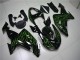 06-07 Schwarze grüne Flamme Kawasaki ZX10R Motorrad Verkleidung