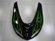 06-07 Schwarze grüne Flamme Kawasaki ZX10R Motorrad Verkleidung