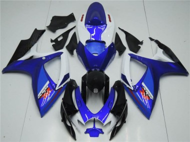 06-07 Weiß Blau Suzuki GSXR 600/750 Motorrad Verkleidung