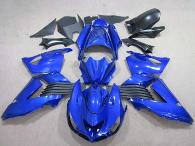 06-11 Blau Kawasaki ZX14R ZZR1400 Motorrad Verkleidungen