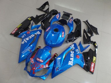 06-11 Blau und Schwarz Aprilia RS125 Motorrad Verkleidung