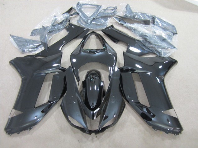 07-08 Schwarz Kawasaki ZX6R Motorrad Verkleidungen