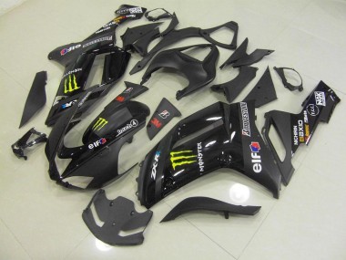 07-08 Schwarz Monster Kawasaki ZX6R Motorrad Verkleidung