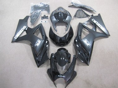 07-08 Schwarz Suzuki GSXR 1000 Motorrad Vollverkleidung