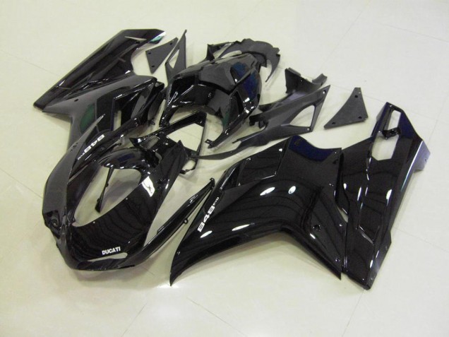 07-14 Glänzend Schwarz Ducati 848 1098 1198 Motorrad Verkleidung