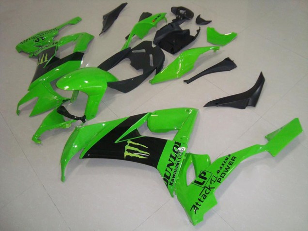 08-10 Grünes Monster Kawasaki ZX10R Motorrad Verkleidung