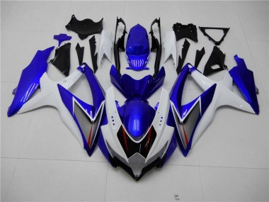 08-10 Weiß Blau Suzuki GSXR 600/750 Motorrad Verkleidung