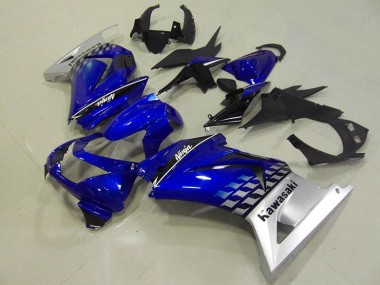 08-12 Blau Kawasaki ZX250R Motorrad Verkleidungen