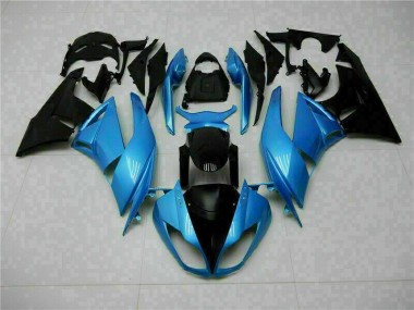 09-12 Blau Schwarz Kawasaki ZX6R Motorrad Verkleidung