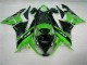 09-12 Grün Schwarz Kawasaki ZX6R Motorrad Verkleidung