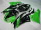 09-12 Schwarz Grün Kawasaki ZX6R Motorrad Vollverkleidung