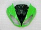 09-12 Schwarz Grün Kawasaki ZX6R Motorrad Vollverkleidung