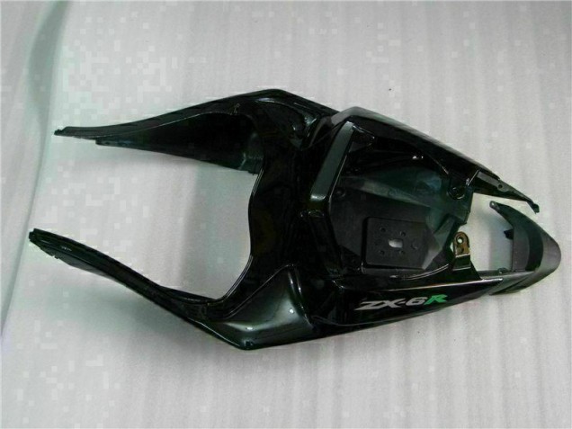 09-12 Schwarz Grün Kawasaki ZX6R Motorrad Vollverkleidung