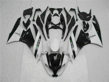 09-12 Schwarz Weiß Kawasaki ZX6R Motorrad Verkleidung