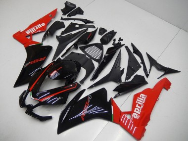 09-15 Schwarz Rot Aprilia RSV4 Motorrad Verkleidung