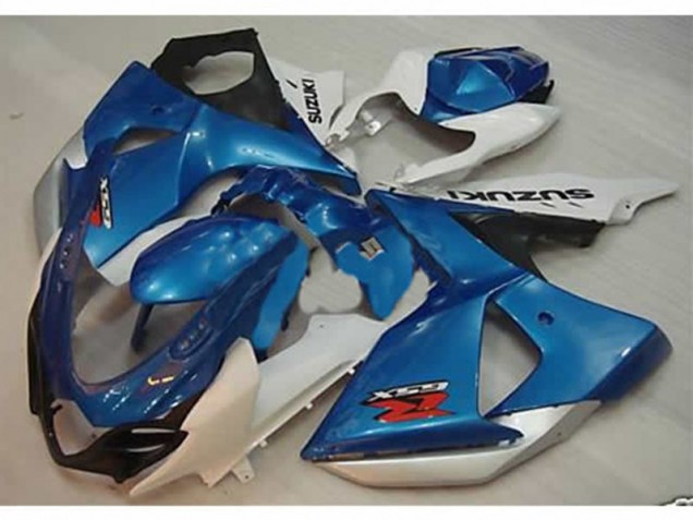 09-16 Blau Weiß Suzuki GSXR 1000 Motor Vollverkleidung