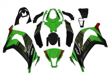 11-15 Grün Schwarz Kawasaki ZX10R Motorrad Verkleidung