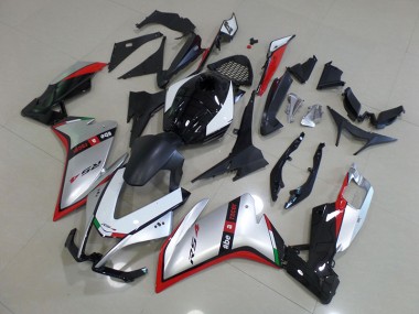 11-18 Schwarz Silber Rot Aprilia RS4 50 125 Motorrad Verkleidungen